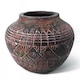 image 1 of Planters Plant Pots Aztec Vase Planter 23cm x 30cm | Brown