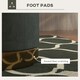 image 4 of HOMCOM Modern Round Footstool, Fabric Upholstered Foot Rest, Dark Green