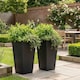 image 2 of Nicoman Savana Chevron Tall Planter Non-Shed Non-Crack Indoor Outdoor Planter