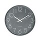 image 1 of OHS Small Round Modern Home Office Decor Analogue Wall Clock, 29cm - Grey