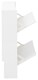 image 6 of Narrow High Gloss 2 Tier Shoe Cabinet | White | White