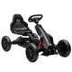 image 1 of HOMCOM Children Pedal Go Kart, Kids Ride On Racer with Adjustable Seat, Swing Axle, Shock Absorption EVA Tyres, Handbrake, for Ages 3-8 Years, Black