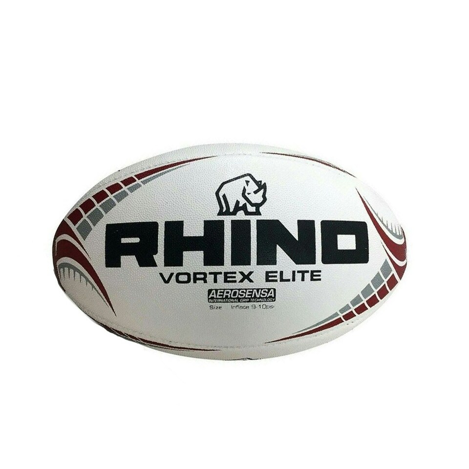image 1 of Rhino Vortex Elite Replica Rugby Ball - White - 2
