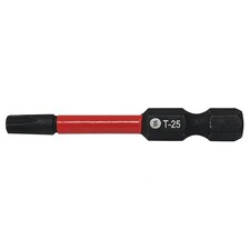 Forgefix Forgefast Impact Bits, Torx Compatible - Black Phosphate - TX25 x 50mm