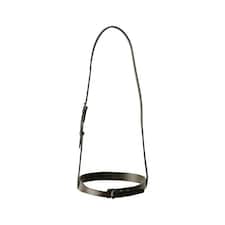 Kincade Classic Leather Horse Flat Hunt Noseband - Brown - Pony