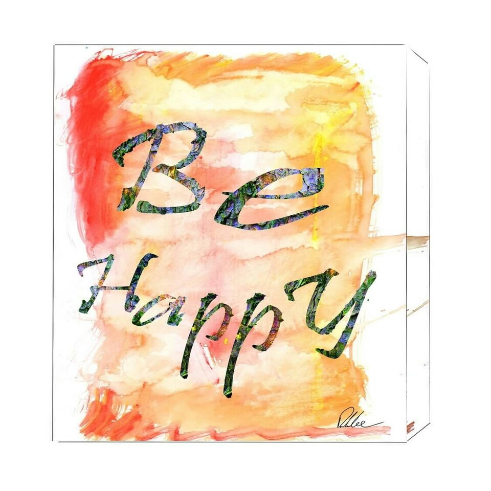 image 1 of Be Happy (Canvas Print) 60" x 40"