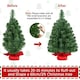 image 5 of Yaheetech 60cm Mini Artificial Christmas with Concrete Base