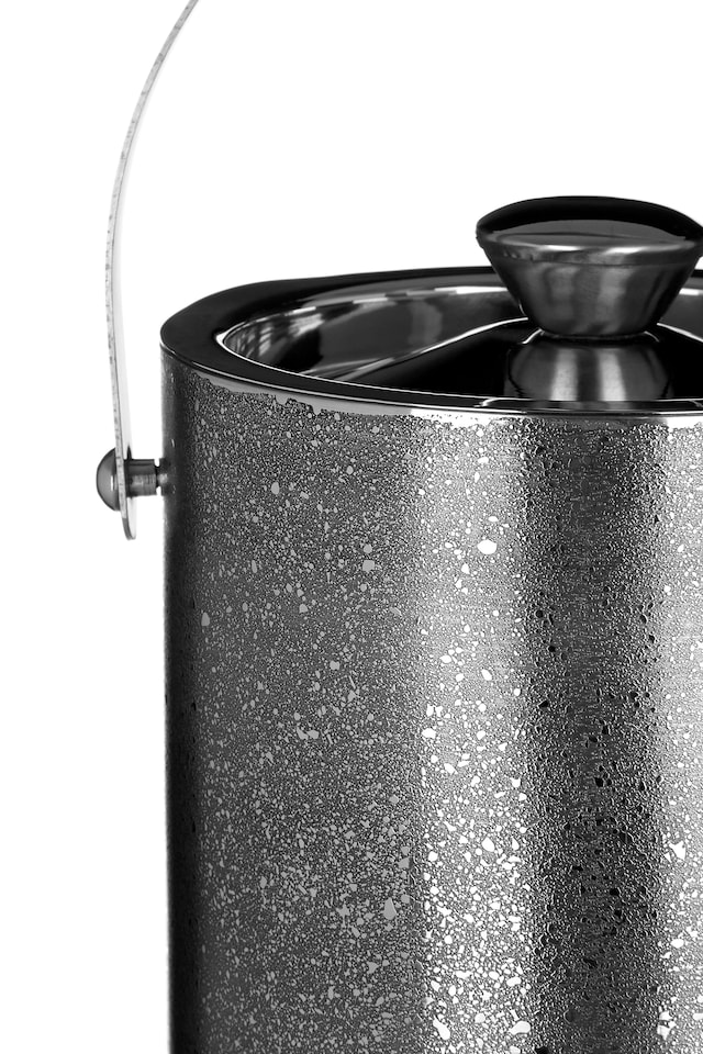 image 1 of Glitter Effect Ice Bucket With Lid