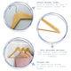 image 2 of Harbour Housewares Wooden Clothes Hanger - White - Pack of 10 - Wooden Hanger Coat Hanger Suit Hanger Jacket Hanger Shirt Hanger Trouser Hanger
