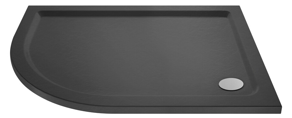 image 1 of Balterley Premium Shower Tray - Left Hand Offset Quadrant | Grey | Grey Slate | 1