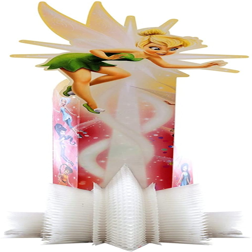 image 1 of 3D Sculpture Birthday Card Disney Fairies Paper WOW Design