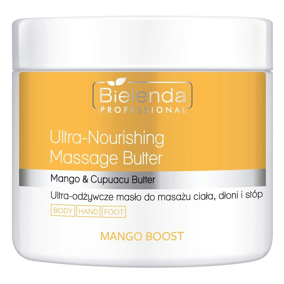 Bielenda Professional Mango Boost Ultra Nourishing Body Hand And Foot Massage Butter 500ml