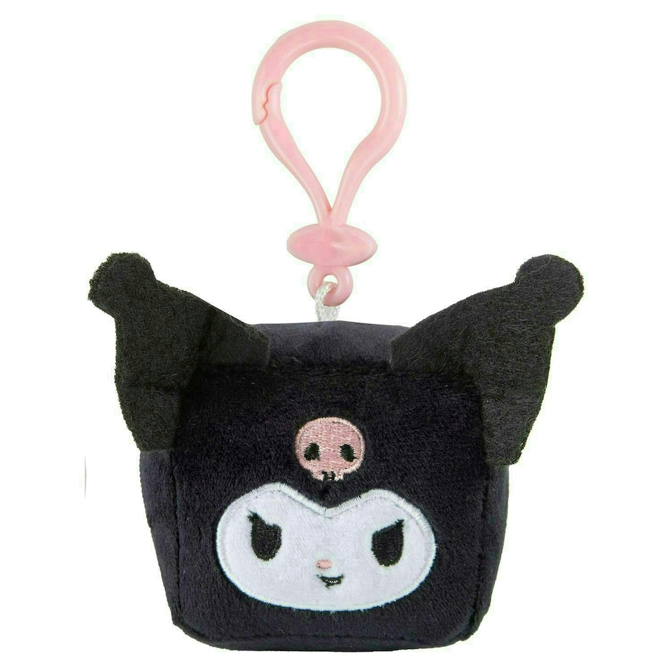 image 1 of Hello Kitty Soft Toy Cubeez Plush Kuromi Cute Plush Huggable Cuddly 7cm Black