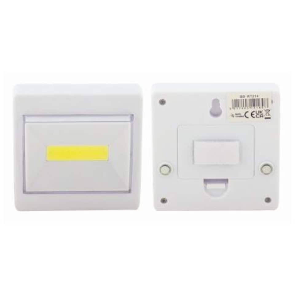 Kingavon Plastic Switch Light - 3W COB - White | White | White