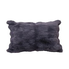 Living and Home Plush Throw Pillow Cover Pillowcase, Dark Grey-50x30cm | Grey | Dark Grey