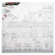 image 1 of Colour My Christmas Edition Santa's Workshop Design Canvas 300 x 300mm by Icon Art