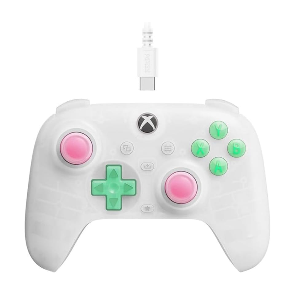 image 1 of Ultimate Mini Wired Controller for Xbox Series X-S with Hall Effect Joysticks (Clear White)