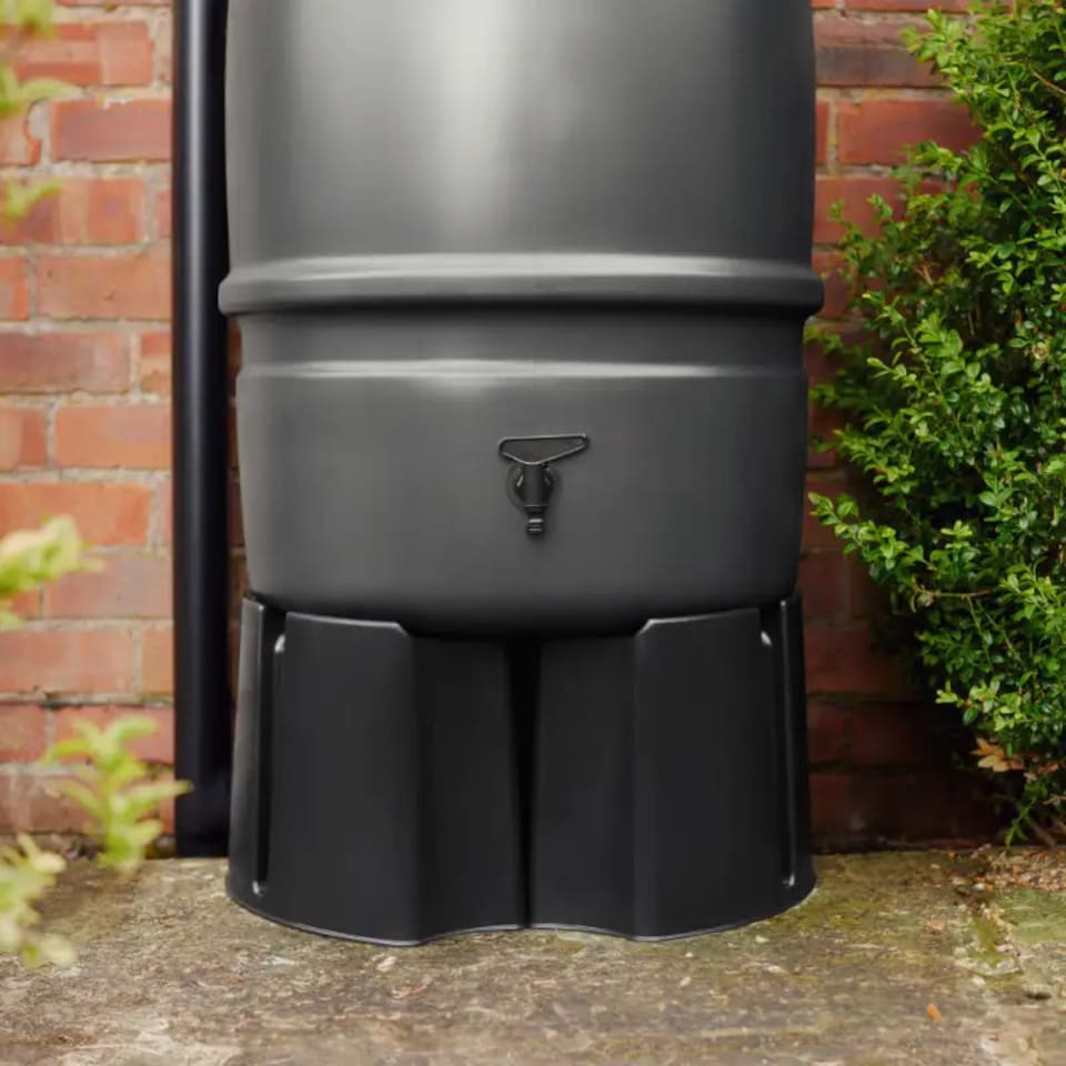 image 1 of Harcostar 227 Litre Grey Water Butt Kit | Grey | Anthracite | 227 Litre | 1