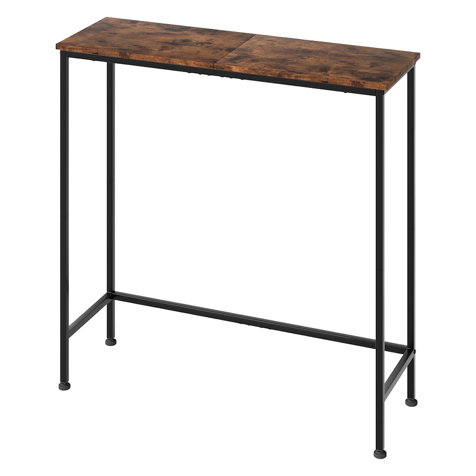 image 1 of Narrow Console Table Slim Entryway Hallway Sofa Table Display Shelf Industrial
