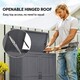 image 3 of Outsunny Wooden Garden Shed Double Door Tool Storage House, 74x43x88cm, Grey