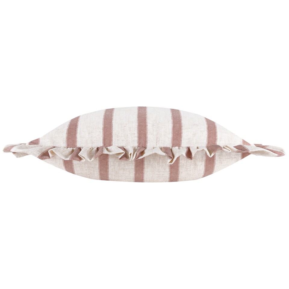 image 1 of Wylder Connie Striped Ruffle Cushion