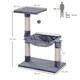 image 5 of PawHut Cat Tree Scratch Post with Bed Hammock Sisal for Indoor Cats