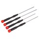 image 1 of Blackspur 4pc Carbon Steel Precision Screwdriver Set - Black