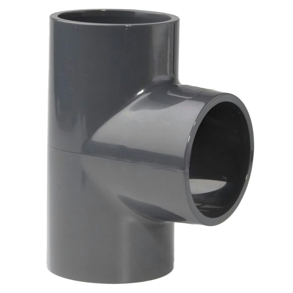 2in Grey PVC Tee Joint P P P 15 Bar