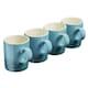 image 1 of Cooks Professional 4 Piece Mug Set |  Durable Dishwasher Safe Stoneware | 350ml | Blue | Teal