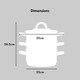 image 5 of Cooks Professional 3 Tier Stainless Steel Steamer Pan | Suitable for All Hobs Inc Induction | Dishwasher Safe | 22cm Diameter