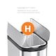 image 8 of Simplehuman 30L Slim Butterfly Kitchen Pedal Bin, Brushed Stainless Steel