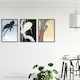 image 3 of Set of 3 Ohara Koson Birds Japanese Nature Beige Blue A3 Wall Art Prints | Multi