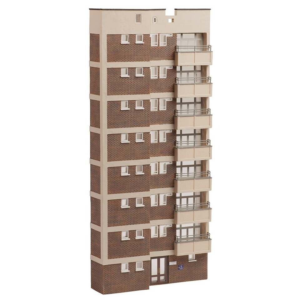 Graham Farish Scenecraft Low Relief Block of Flats (Pre-Built)