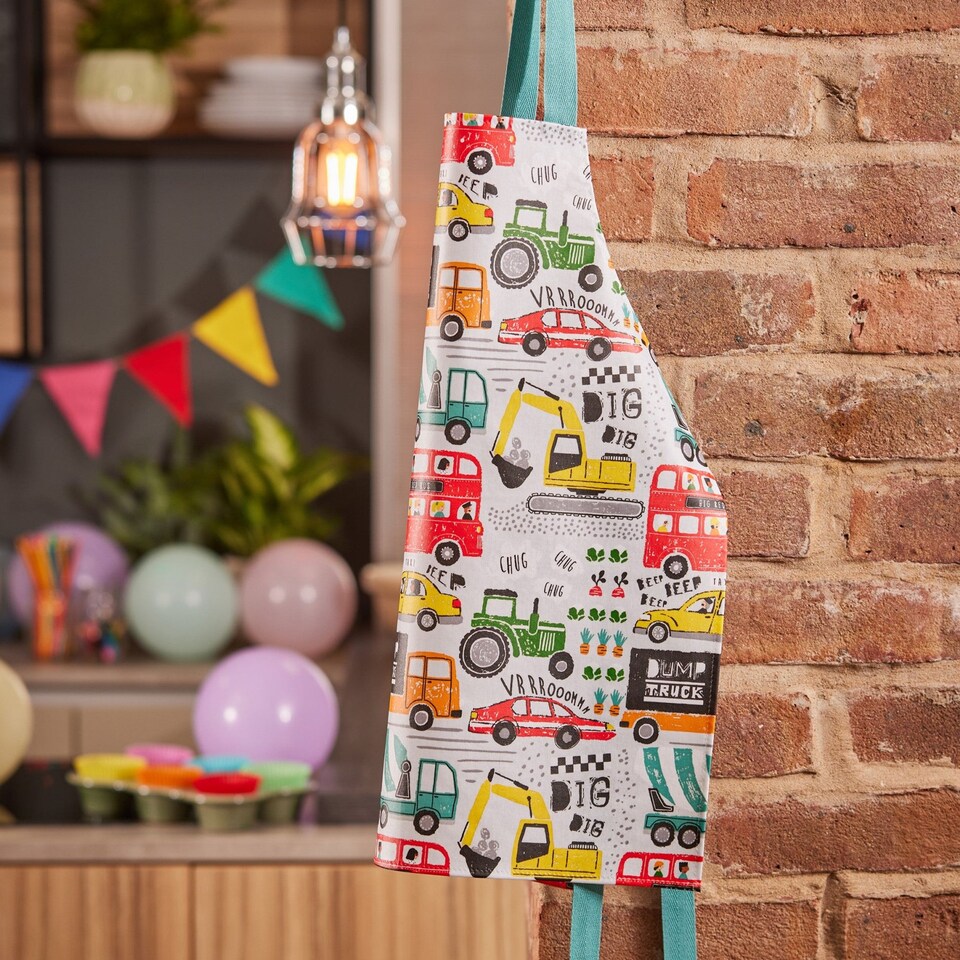 image 1 of Ulster Weavers Just Keep Trucking Apron - PVC - Kids  Multi