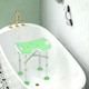 image 8 of HOMCOM Aluminium Shower Stool for Elderly Disabled Non-Slip Bath Stool Green