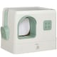 image 1 of PawHut Cat Litter Box, Hooded Cat Litter Tray w/ Drawer Pan, Scoop, Deodorants