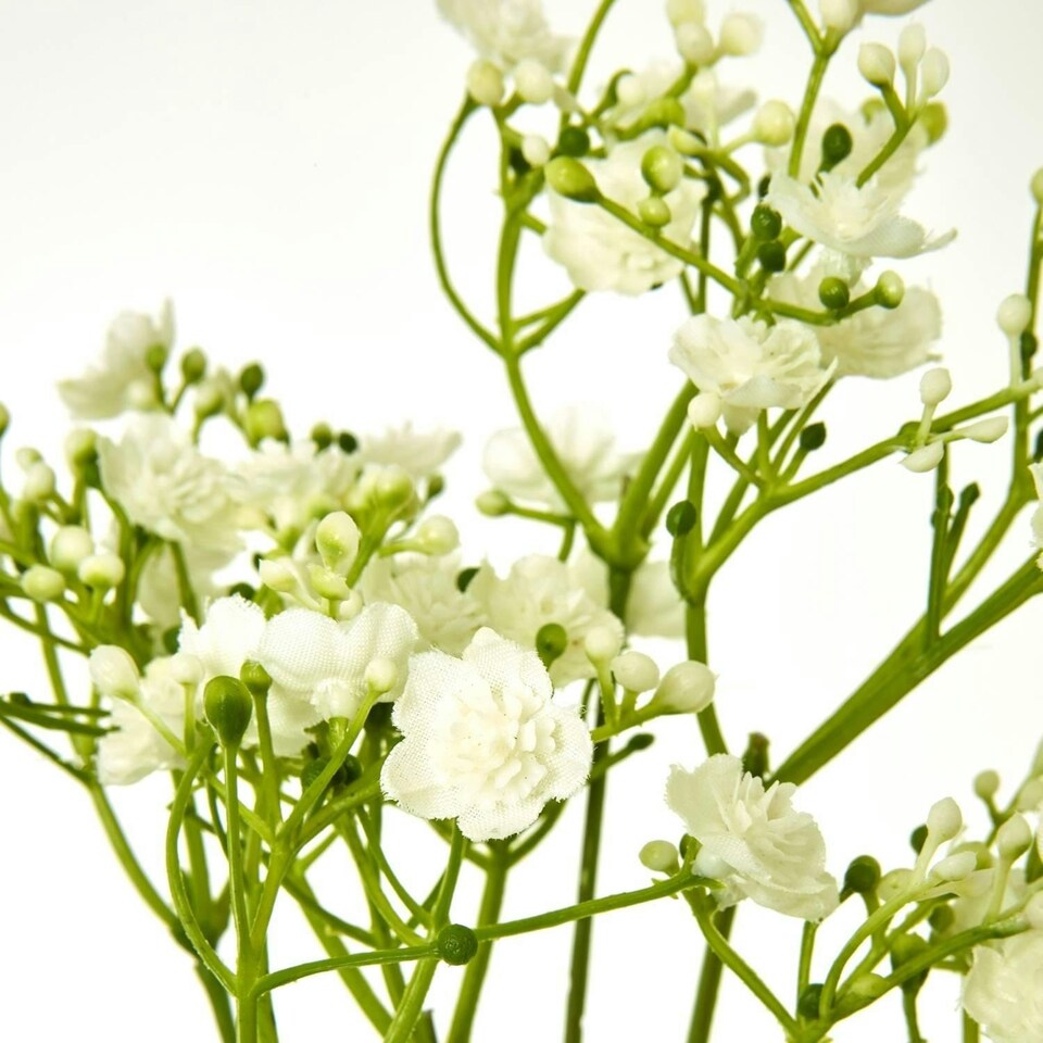 image 1 of Hill Interiors Gypsophila Stem Artificial Flower - Cream - One Size