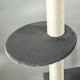 image 8 of PawHut 270cm Floor To Ceiling Cat Tree Scratching Post with Hammock, Grey