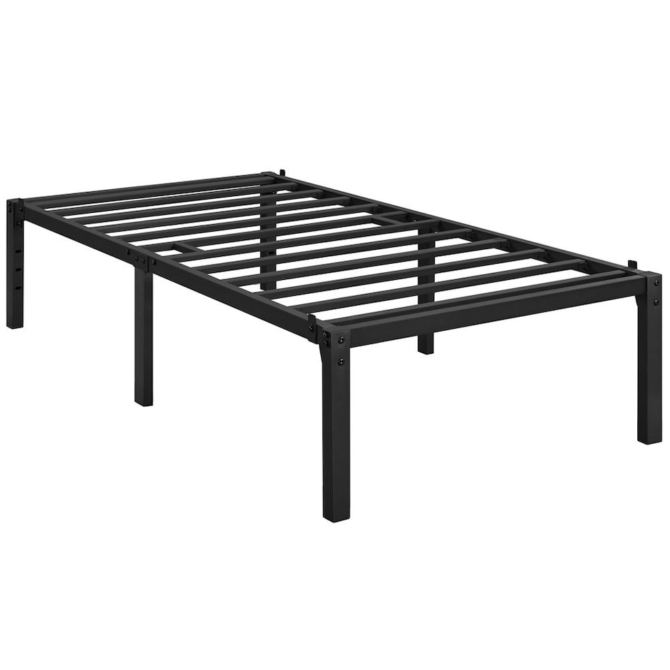 image 1 of Yaheetech 41.5 cm Metal Platform Bed Frame Black, 3ft Single
