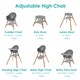image 3 of Clair de Lune 6-in-1 High Chair - Beige/White