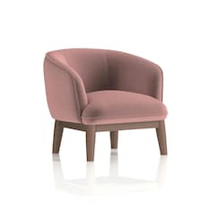 Lulu Fabric Armchair Old Rosa Pink