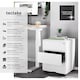 image 2 of Chest of Drawers Magna - 3 locking drawers, powder-coated steel, 39 x 45 x 55 cm | White | white | 45 x 39 x 55 cm | 1