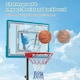 image 8 of COSTWAY Basketball Hoop Backboard Adjustable Basketball Goal System Blue | Standard