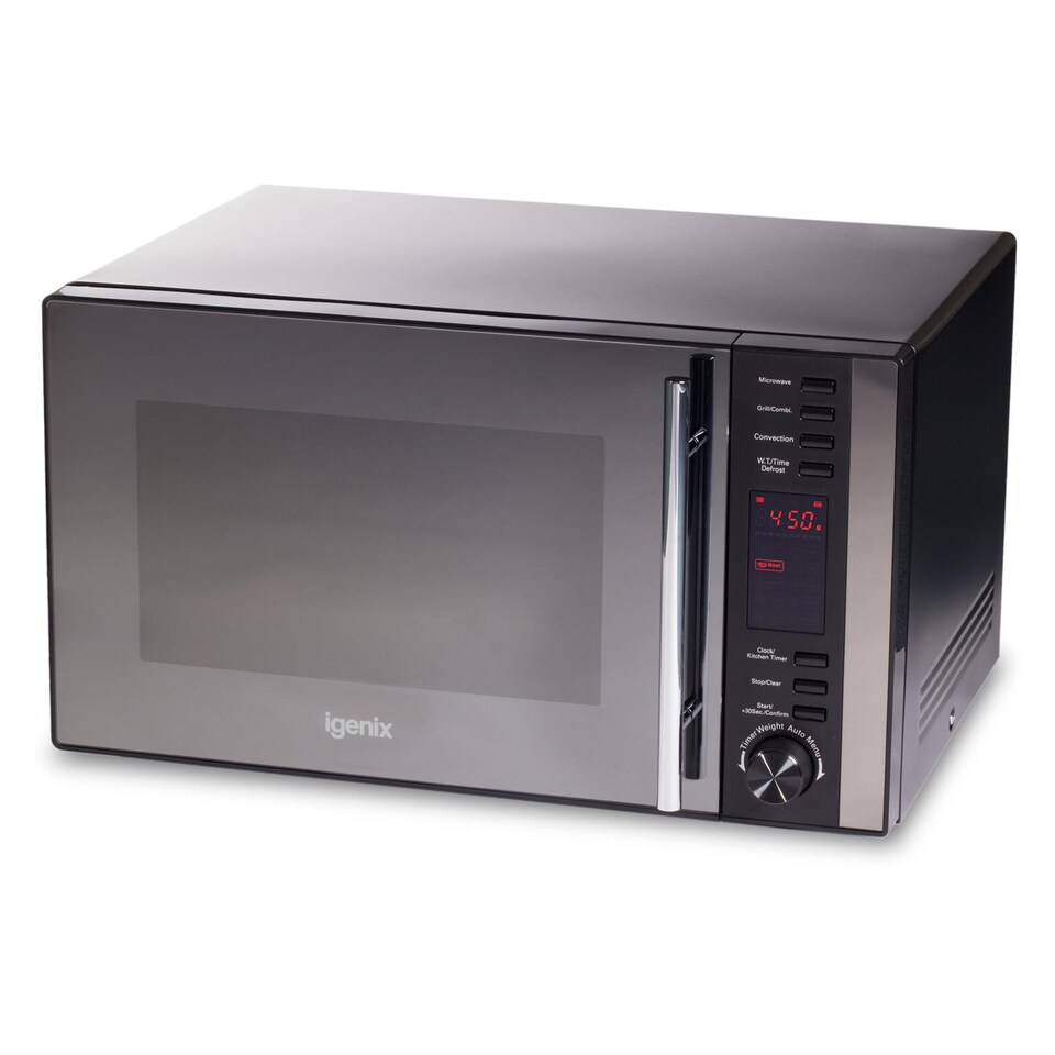 image 1 of Igenix IG2590 Digital Combination Microwave & Grill, 10 Auto Cooking Menus, Black
