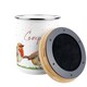 image 4 of Robins Compost Caddy - Metal 2L Decorative Kitchen Food Waste Bin