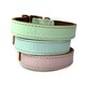 image 6 of Skye & Murphy Luxury Padded Leather Dog Collar Pink | S
