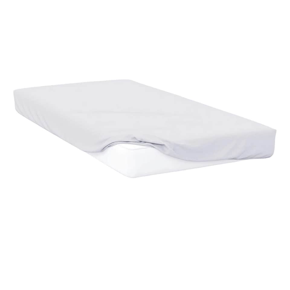 Belledorm Jersey Cotton Fitted Sheet - White - Bunk Bed