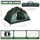 image 7 of Waterproof & Windproof Backpacking Green Tent for 1-2 People