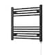image 1 of Zennor - Black Electric Towel Rail H600mm x W600mm Straight 200w Standard