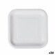 image 1 of Plate set Algon Disposable White Cardboard Squared 20 cm (36 Units) N/A